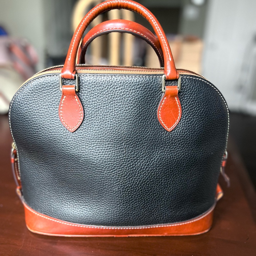 Dooney & Bourke Pebble Grain ZIP ZIP Satchel Black